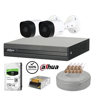 Dahua 2 Kameralı Güvenlik Kamerası Seti