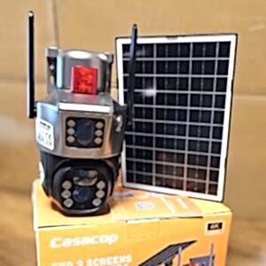 Çift Lensli Sim Kartlı Solar Panelli Güneş Enerjili Güvenlik Kamerası