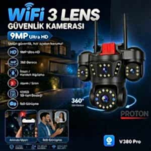3 Lens PRO Wİ-Fİ Güvenlik Kamerası