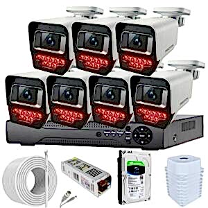 7 Kameralı Paket Güvenlik Kamerası Seti